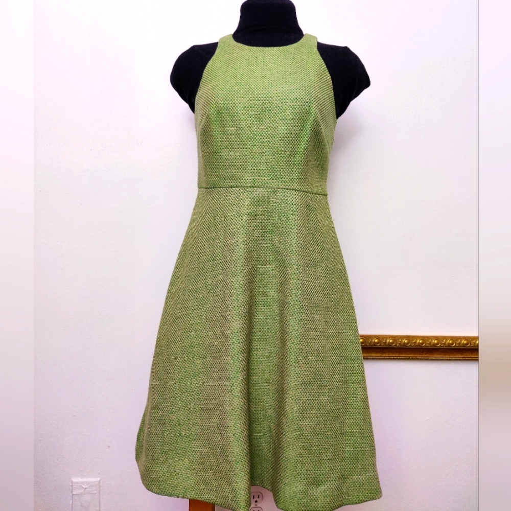 BANANA REPUBLIC Women's Woven Midi Dress Green Size 0